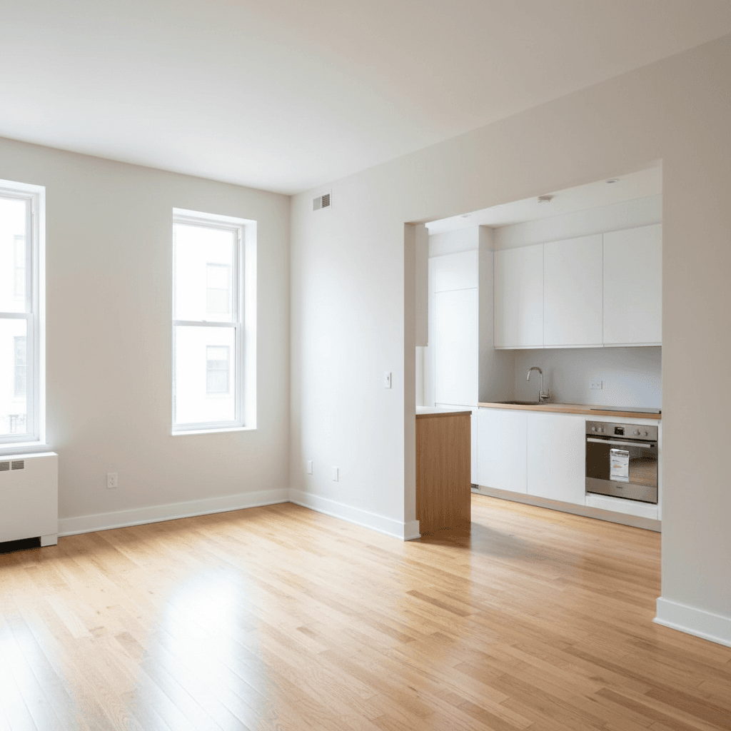 Vacant apartment unit ready for handover