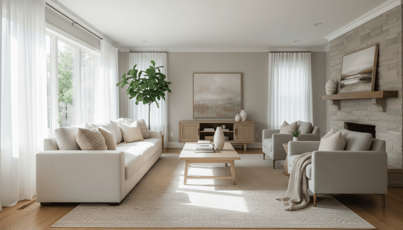 Cozy suburban living room