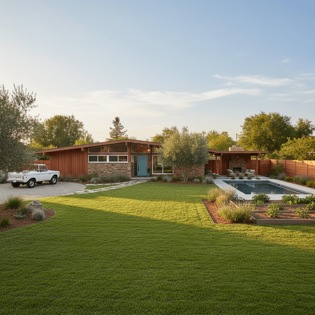 Mid-century rancher style home with wide front yard in Willingboro