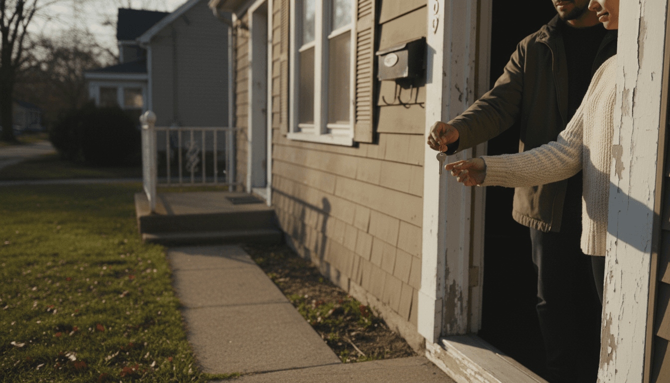 Handing over keys of a South Jersey rental home