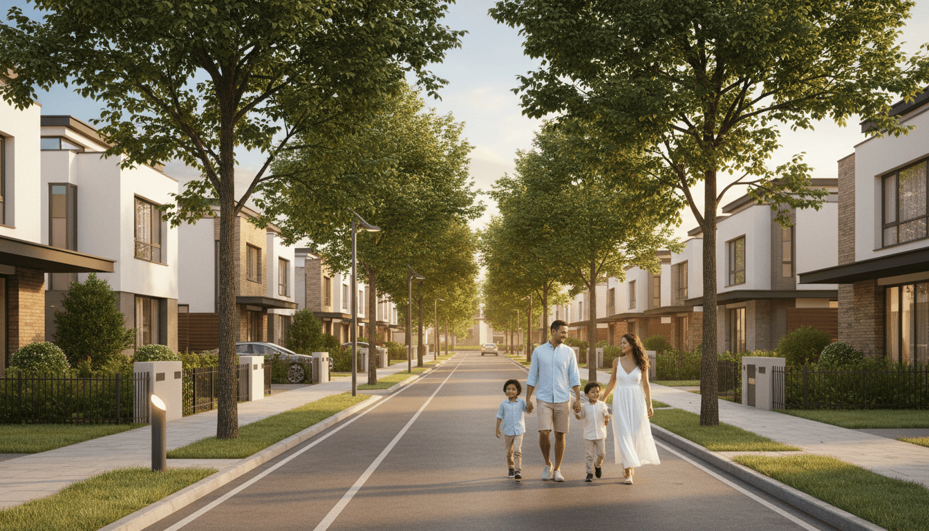 Residential neighborhood street